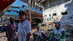 Potret Bengkel Kapal Ikan Muara Angke