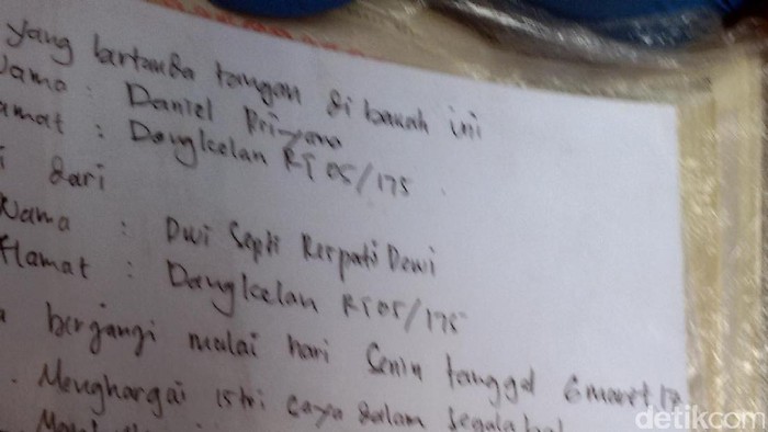 Begini Isi Surat Perjanjian Milik Daniel Yang Gantung Diri Di