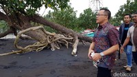 Bupati Banyuwangi Abdullah Azwar Anas pun langsung turun ke lokasi untuk meninjau calon pantai khusus perempuan yang baru ini. Pantai Waru Doyong ini terletak di Kelurahan Bulusan, Kecamatan Kalipuro, Banyuwangi (Ardian/detikTravel)