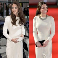 Gaun Roland Mouret ini membuat Kate Middleton tampil anggun dalam berbagai kesempatan. Gaun putih berikut sudah ia miliki sejak 2012 dan masih menjadi favoritnya. Foto: Ist.