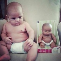 Duo botak berpopok. Foto: Istimewa