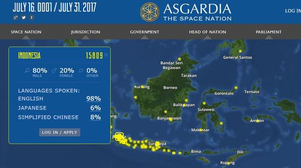 Melonjak! 15 Ribu Orang Indonesia Jadi Warga Asgardia