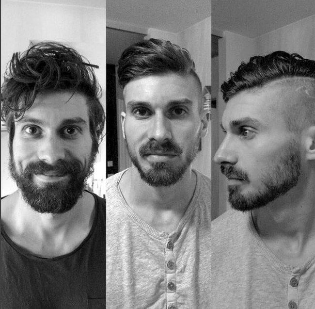 Rambut dipotong lebih pendek dan pakai pomade, hasilnya penampilan jadi lebih rapi. Foto: dok. Instagram