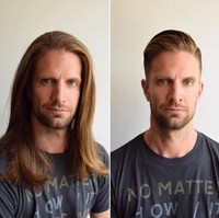 Rambut yang panjang dibabat menjadi pendek. Buktikan bahwa potong rambut bisa membuat pria tampak lebih hot. Foto: dok. Instagram