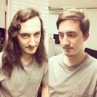 Rambut panjang membuat penampilan pria tampak lebih rebel. Pria ini bertransformasi jadi lebih imut dengan rambut yang pendek. Foto: dok. Instagram