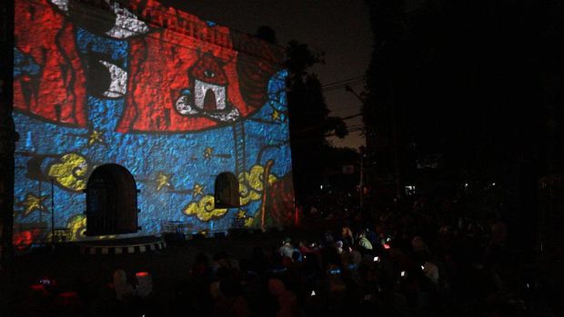 Festival Kesenian Yogyakarta Tampilkan Jogja Video Mapping Project 