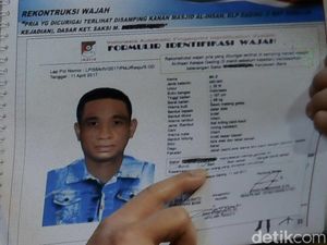Ini Sketsa Wajah Terduga Pelaku Teror Novel Baswedan