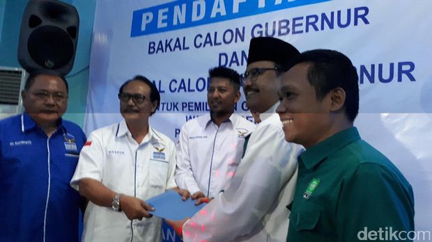 Ditemani Sekretaris PKB Jatim, Gus Ipul Daftar Pilgub ke Demokrat