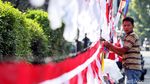 Jelang HUT RI, Pedagang Bendera Mulai Marak