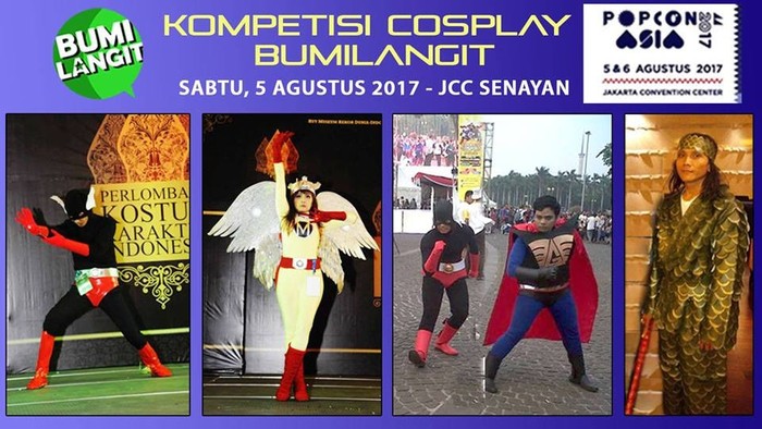 Popcon Asia 2017 Gelar Kompetisi Cosplay Karakter Pahlawan Lokal