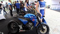 Motor-motor sport keluaran terbaru dari Suzuki juga ikut mejeng di acara tersebut.