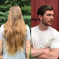 Rambut yang terlalu panjang dipangkas jadi cepak. Pria ini jadi makin ganteng. Foto: dok. Instagram