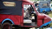 Bemo-bemo yang dimusnahkan, merupakan hasil razia di Jakarta Pusat.