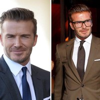 David Beckham pun terlihat lebih oke ketika pakai kacamata. Foto: Getty Images