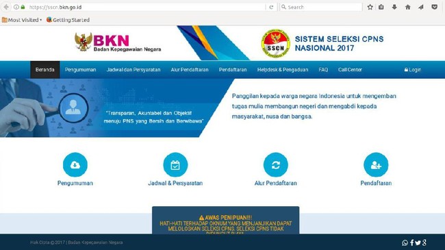 Tutorial Daftar Online CPNS 2017 Tutorial Daftar Online CPNS 2017