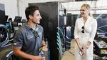 Aksi Kate Upton di Trek Balap Mobil Listrik