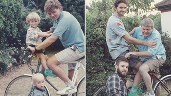 Bersepeda bersama bapak tentu menjadi memori yang tak lekang oleh waktu. Foto: istimewa