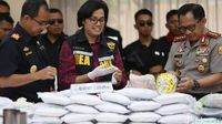 Kapolri dan Sri Mulyani Gagalkan Penyelundupan Narkoba