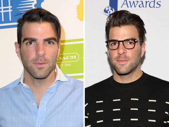 Ganteng ya Zachary Quinto pakai kacamata. Foto: Getty Images