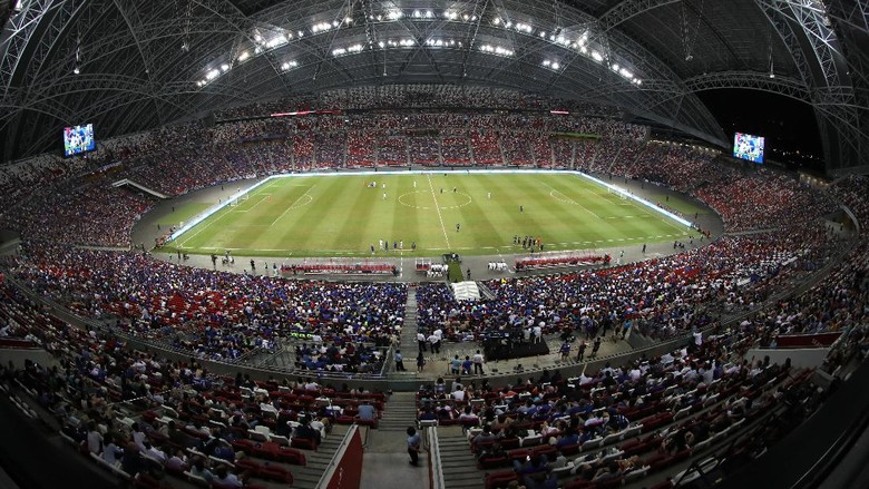 SINGAPORE, SINGAPORE - JULY 29: General view during the International Champions Cup match between FC Internazionale and Chelsea FC at National Stadium on July 29, 2017 in Singapore. (Photo by Lionel Ng/Getty Images  for ICC)