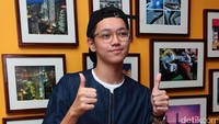 Brandon Salim saat ditemui pada acara peluncuran trailer film terbarunya yang berjudul The Underdogs di kawasan Sarinah, Jakarta Pusat, Senin (31/7/2017). Pool/Ismail/detikFoto.