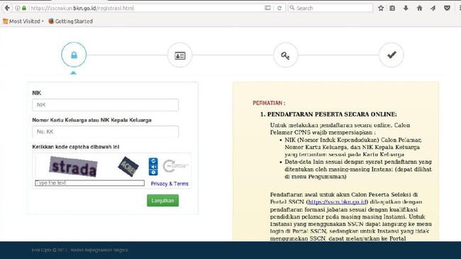 Tutorial Daftar Online CPNS 2017