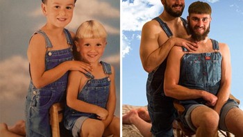 Sungguh menggelikan tapi menggambarkan kerukunan mereka. Foto: istimewa