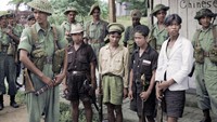 Sejumlah pasukan sekutu saat mendarat di Jawa, pada agresi militer Belanda. Istimewa/Marcel Jack.