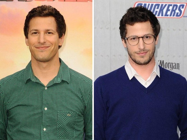 Cewek juga suka kok dengan pria berpenampilan geek seperti Andy Samberg setelah berkacamata. Foto: Getty Images
