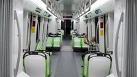 Interior trem. Istimewa/VCG.