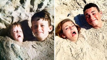 Kembali terkubur di pasir bersama saudara kandung terkasih. Foto: istimewa