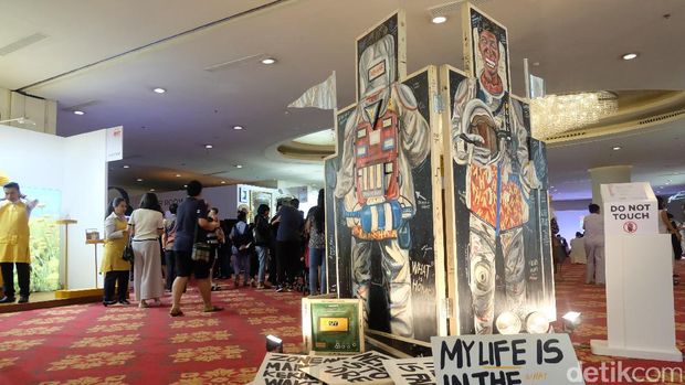 Ide Tak Biasa, Naufal Abshar Ciptakan Patung-Lukisan