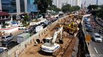 Penampakan Terkini Proyek LRT Cawang-Dukuh Atas