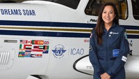 Lahir di tenda pengungsian Afghanistan, tidak menyurutkan niat Shaesta Waiz untuk menjadi pilot. Walau dunia penerbangan didominasi oleh kaum pria, Shaesta pun tidak gentar (dok ICAO)