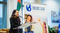 Tidak hanya berani dan inspiratif, Shaesta juga menjadi pendiri dari LSM Dreams Soar yang berfokus pada pemberian beasiswa internasional pada anak perempuan dan wanita (dok ICAO)