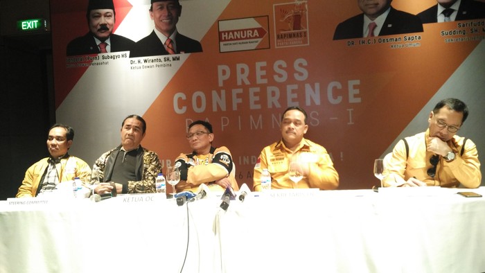 Gelar Rapimnas, Hanura Pasang Target 4 Besar di Pemilu 2019