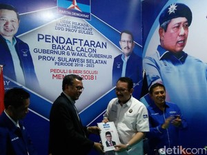 Nurdin Abdullah Optimistis Raih Tiket Cagub Sulsel dari Demokrat