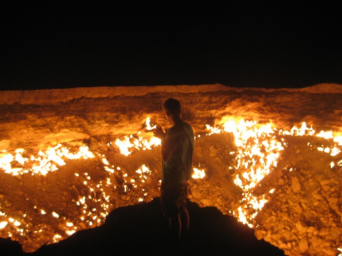 Derweze gas craterthe, known as The Door to Hell, Turkmenistan