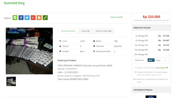 Dumodil atau nitrazepam dapat ditemukan dengan mudah di berbagai lapak online. (Foto: Screenshoot) Dumodil atau nitrazepam dapat ditemukan dengan mudah di berbagai lapak online. (Foto: Screenshoot)