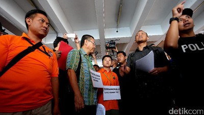 Suasana Rekonstruksi Penyelundupan 1 Ton Sabu dari Taiwan