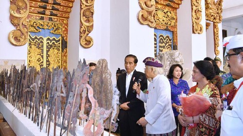 Jokowi di Museum Nyoman Gunarsa, Bali