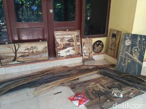 Pelepah Pisang Disulap Jadi Karya Seni Menawan