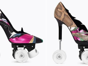 Saint Laurent Rilis Sepatu Unik, Gabungan Stiletto dan Sepatu Roda