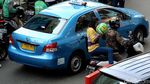 Foto: Ojek Bandel Bikin Macet Jalan Stasiun Sudirman