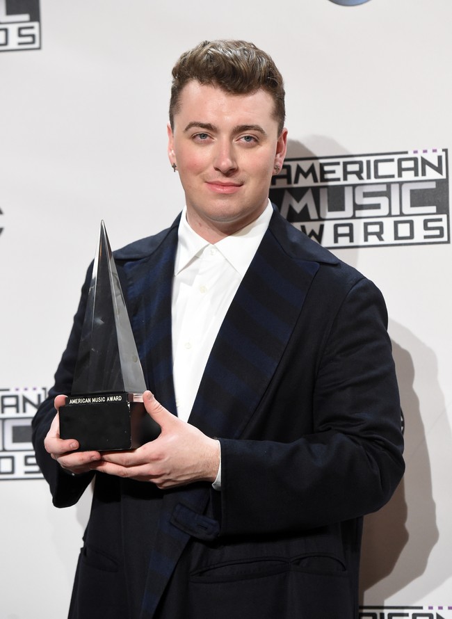 Sam memulai debutnya di industri musik pada Oktober 2012 silam. Perawakannya yang chubby menjadi imej khas pria asal Inggris itu. Foto: Getty Images