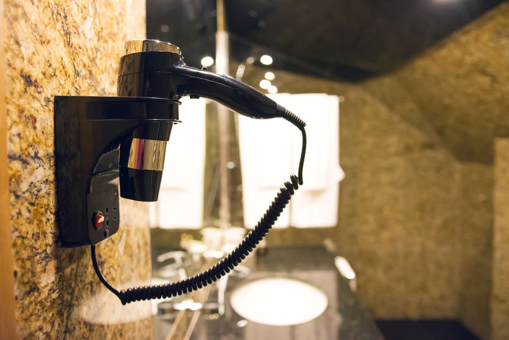 Luxury Bathroom Hair Dryer On The Wall