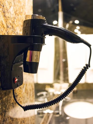 Hairdryer Luxury Bathroom Hair Dryer On The Wall