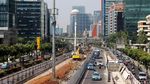 Foto: Mantap, Pembangunan LRT di Rasuna Said Mulai Dikerjakan