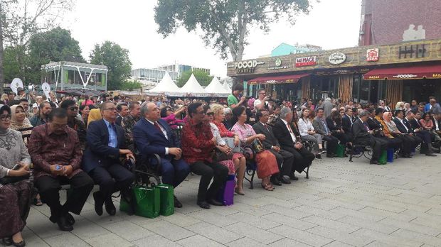 Suasana saat pembukaan festival Indonesia ke-2 di Moskow