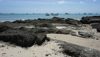 Untuk bisa berkunjung ke Pulau Kunti, wisatawan harus menyewa perahu dari dermaga di Geopark Ciletuh. Biaya yang harus dikeluarkan sekitar Rp 80 ribu untuk pergi dan pulang (Mukhlis/detikTravel)